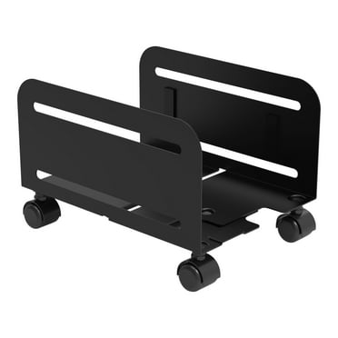 Under Home Office Desk PC Stand CPU Holder Color : Black CPU Tower Stand Cart Rolling CPU Stand PC Tower Stand Cart，PC Holder with Brake Wheels for Most PC Tower Printer 